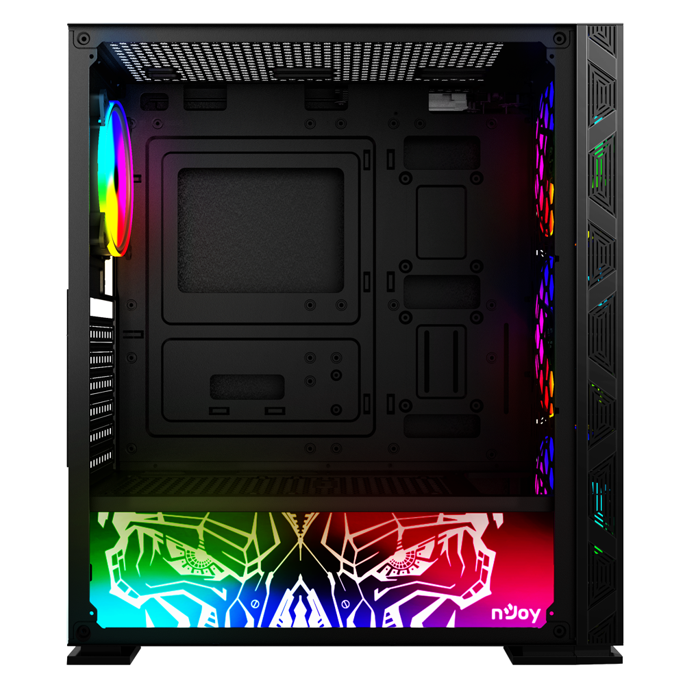 Carcasa nJoy Kona, Mid Tower NEGRU - imagine 7