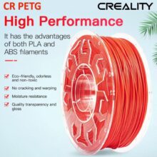 Creality Cr Petg 3D Printer Filament, Red, Printing Temperature: 230-250°C