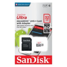 Card de Memorie Microsdhc Sandisk, 32GB, Adaptor Sd, Class 10