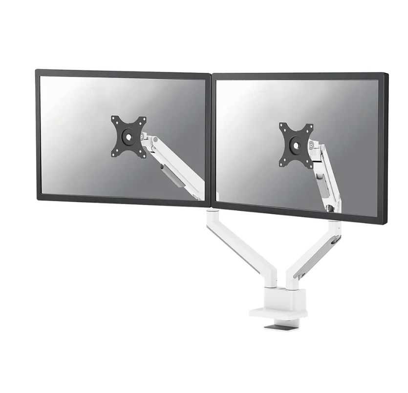 Brat dublu monitor Neomounts DS70-250WH2; pentru display-uri cu diagonale 17"-32",