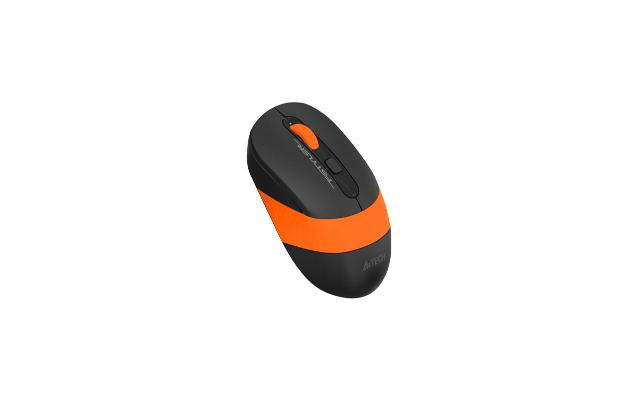 Mouse A4tech, gaming, wireless, optic, 2000 dpi, negru / portocaliu - imagine 4