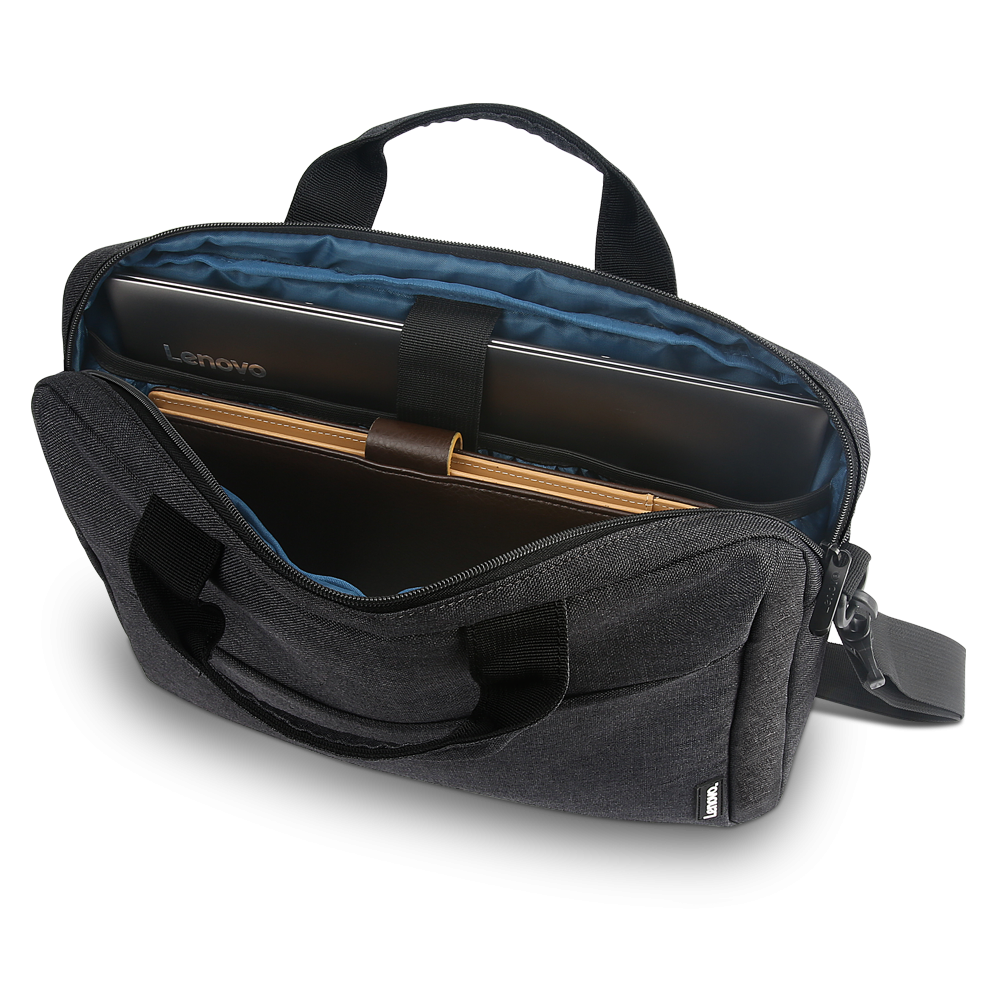 Geanta laptop Lenovo Casual Toploader T210, 15.6", Black, rezistent la - imagine 6