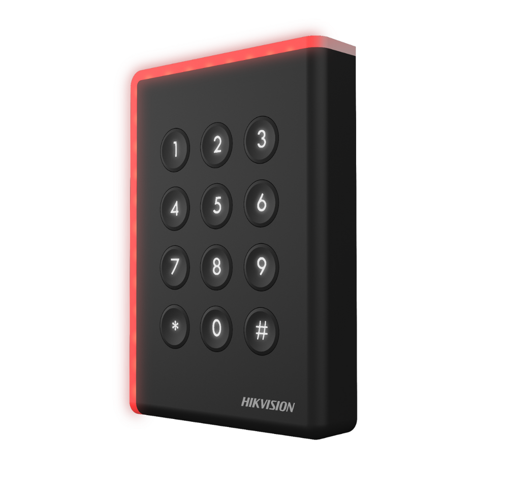 Cititor card cu tastatura Hikvision DS-K1108AEK, citeste carduri EM 125