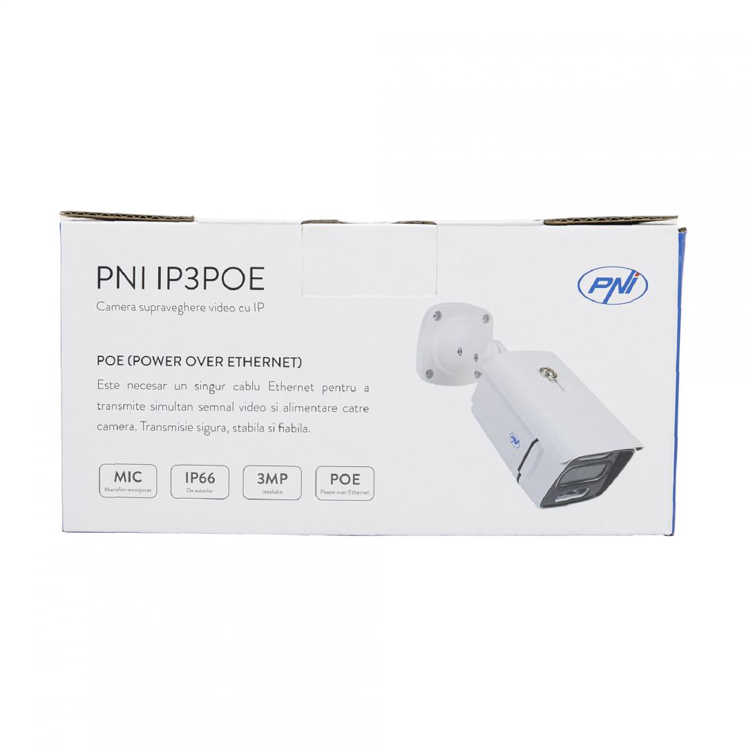 Camera supraveghere video PNI IP3POE cu IP, 3MP, de exterior - imagine 4