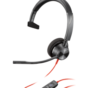 Poly Blackwire 3310 Monaural Microsoft Teams Certified USB-C Headset +USB-C/A