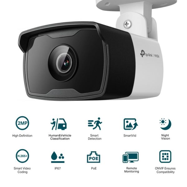 "TP-Link Camera IR de supraveghere Bullet pentru exterior VIGIC320I(4MM), Senzor