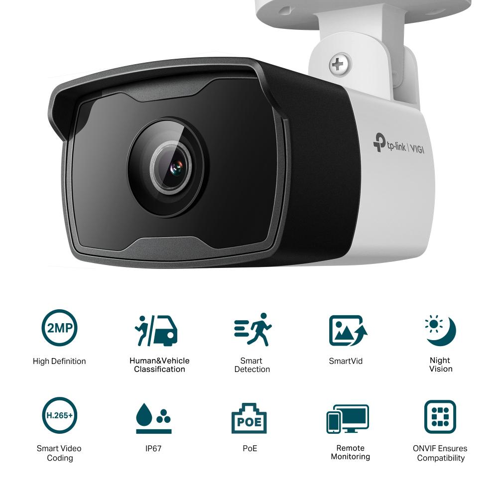 "TP-Link Camera IR de supraveghere Bullet pentru exterior VIGIC320I(4MM), Senzor