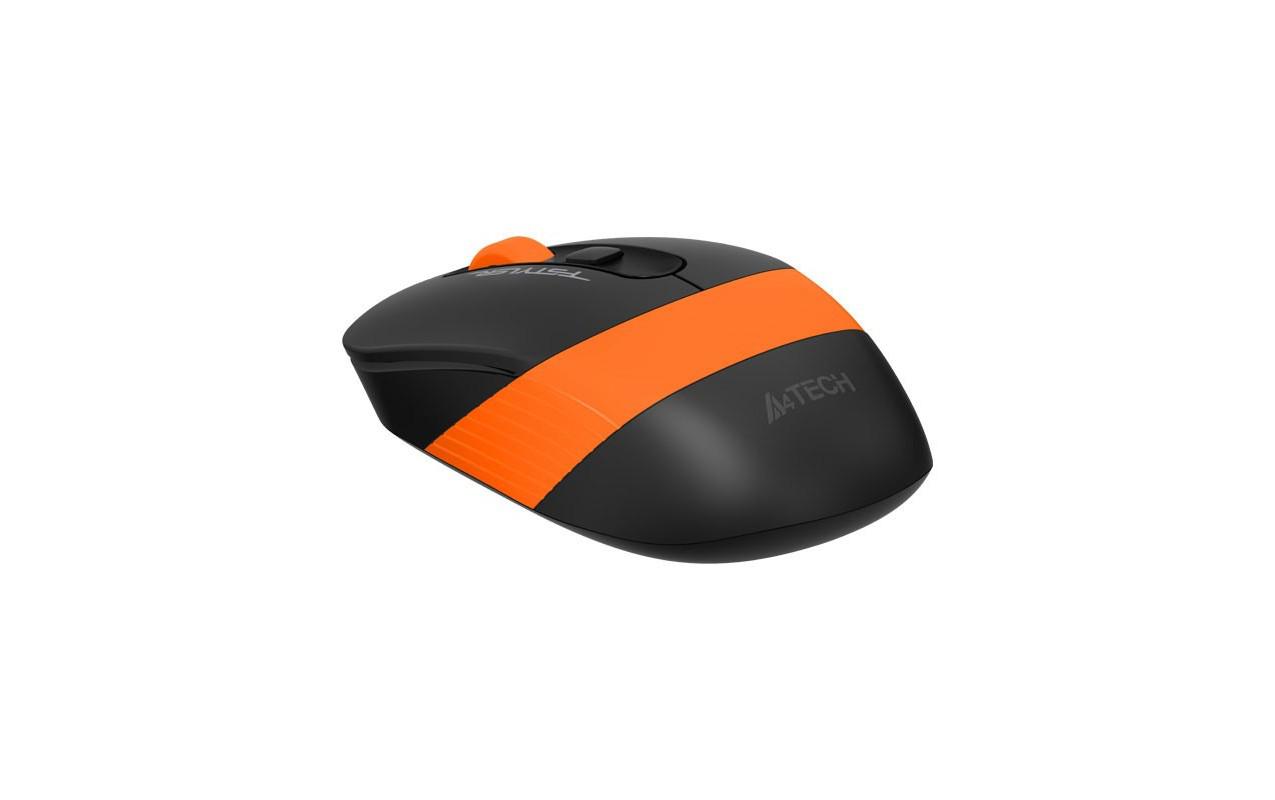 Mouse A4tech, gaming, wireless, optic, 2000 dpi, negru / portocaliu - imagine 5