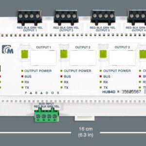 Modul izolator Bus Paradox HUB4D cu 4 porturi: multiplică magistrala