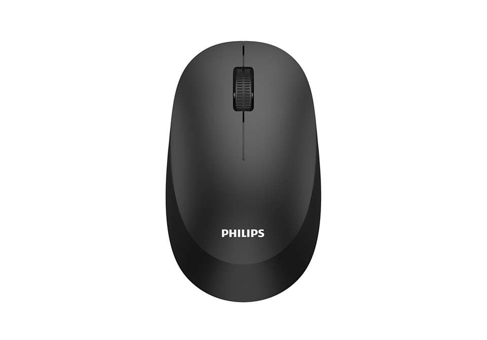 Mouse Philips SPK7307BL, wireless 2.4GHz, optic, 1600 DPI, negru - imagine 3